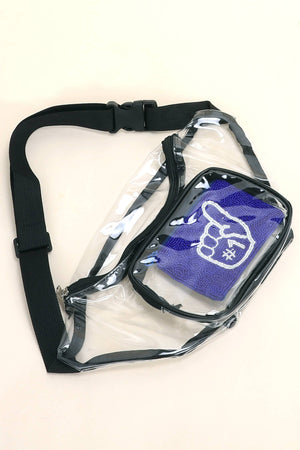 Game Day Stadium Approved Clear Fanny Pack