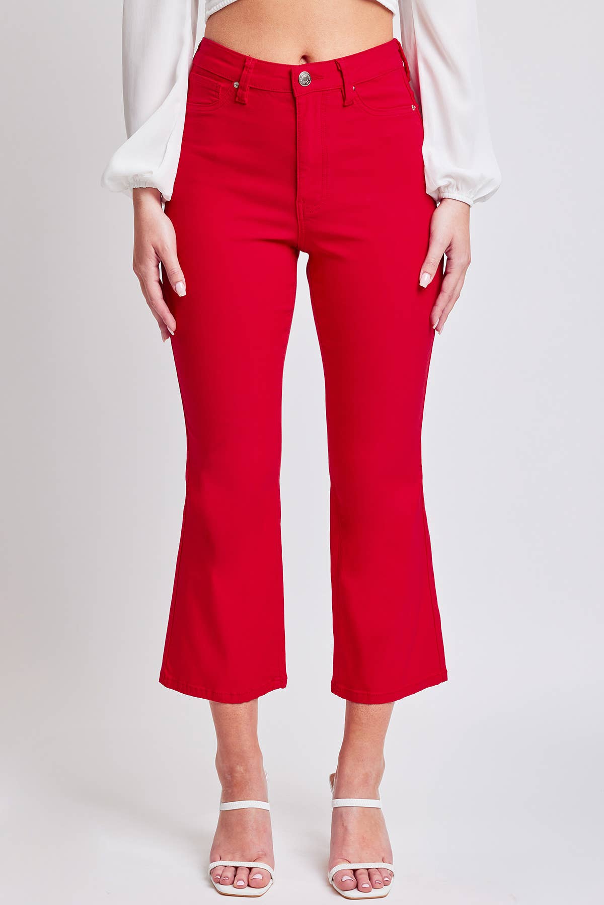 Hyperstretch Cropped Kick Flare Pants