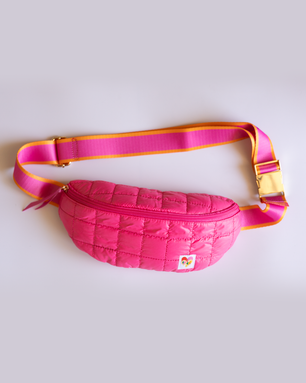 Do More Good Quilted Neon Crossbody Bag