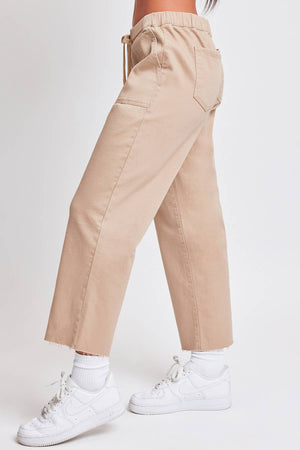 High Rise Cropped Straight Pant