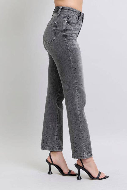 HW Rhinestone Straight (Gray)