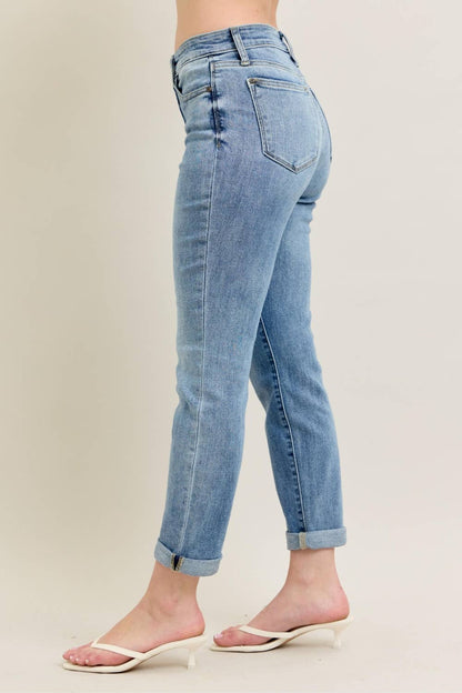 CORE Midrise Bleach Wash Boyfriend
