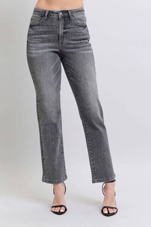 HW Rhinestone Straight (Gray)