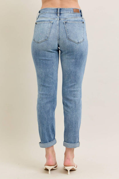 CORE Midrise Bleach Wash Boyfriend