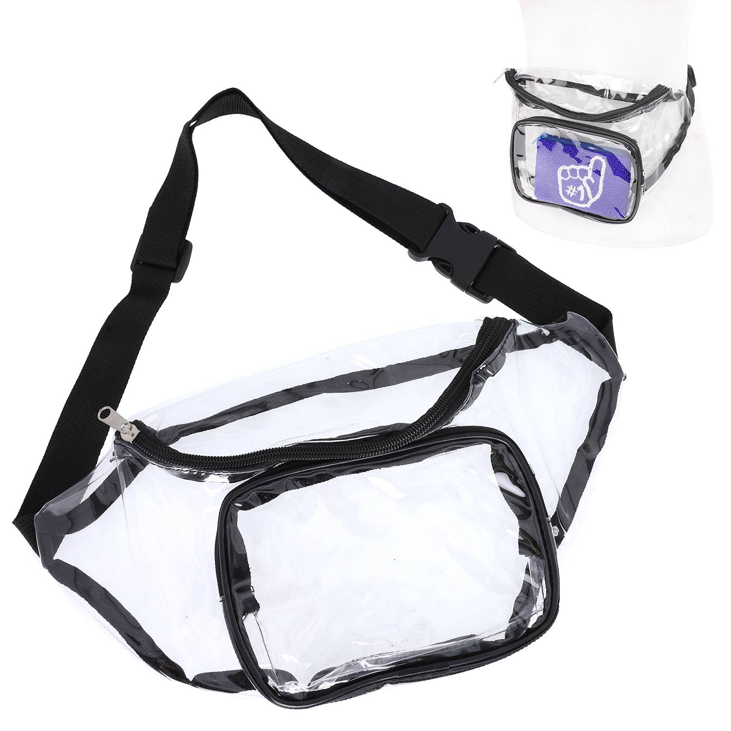 Game Day Stadium Approved Clear Fanny Pack