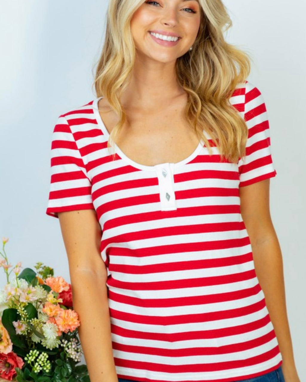Striped Knit Top