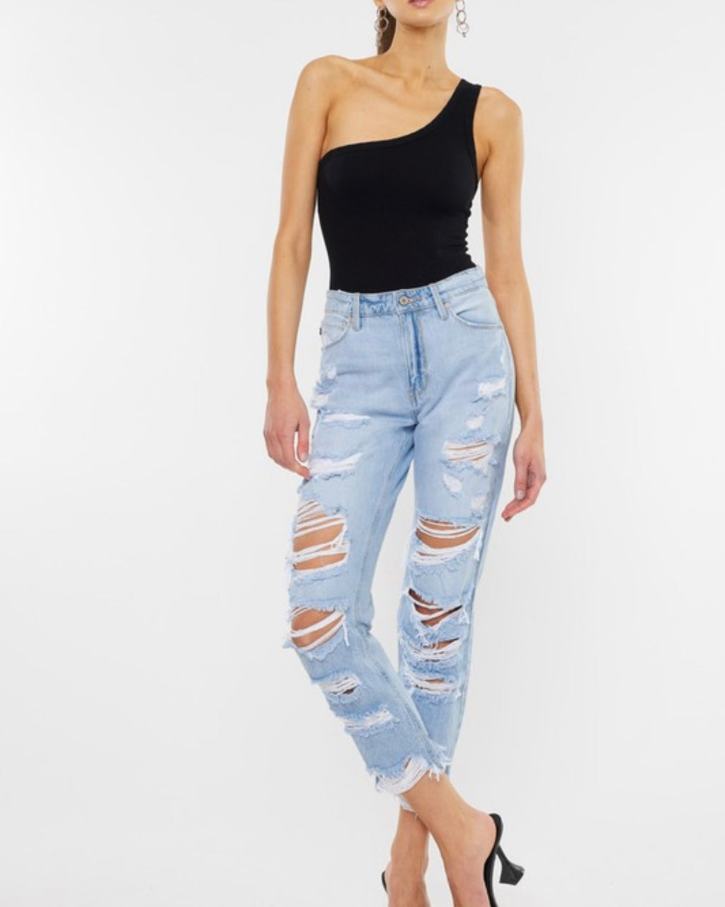Distressed Mom Fit
