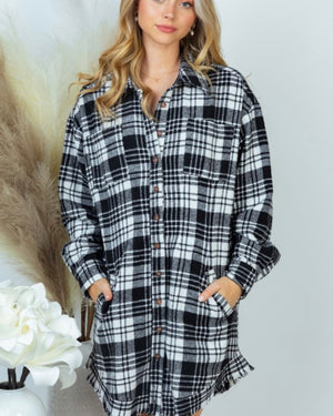 Plaid Shirt Dress