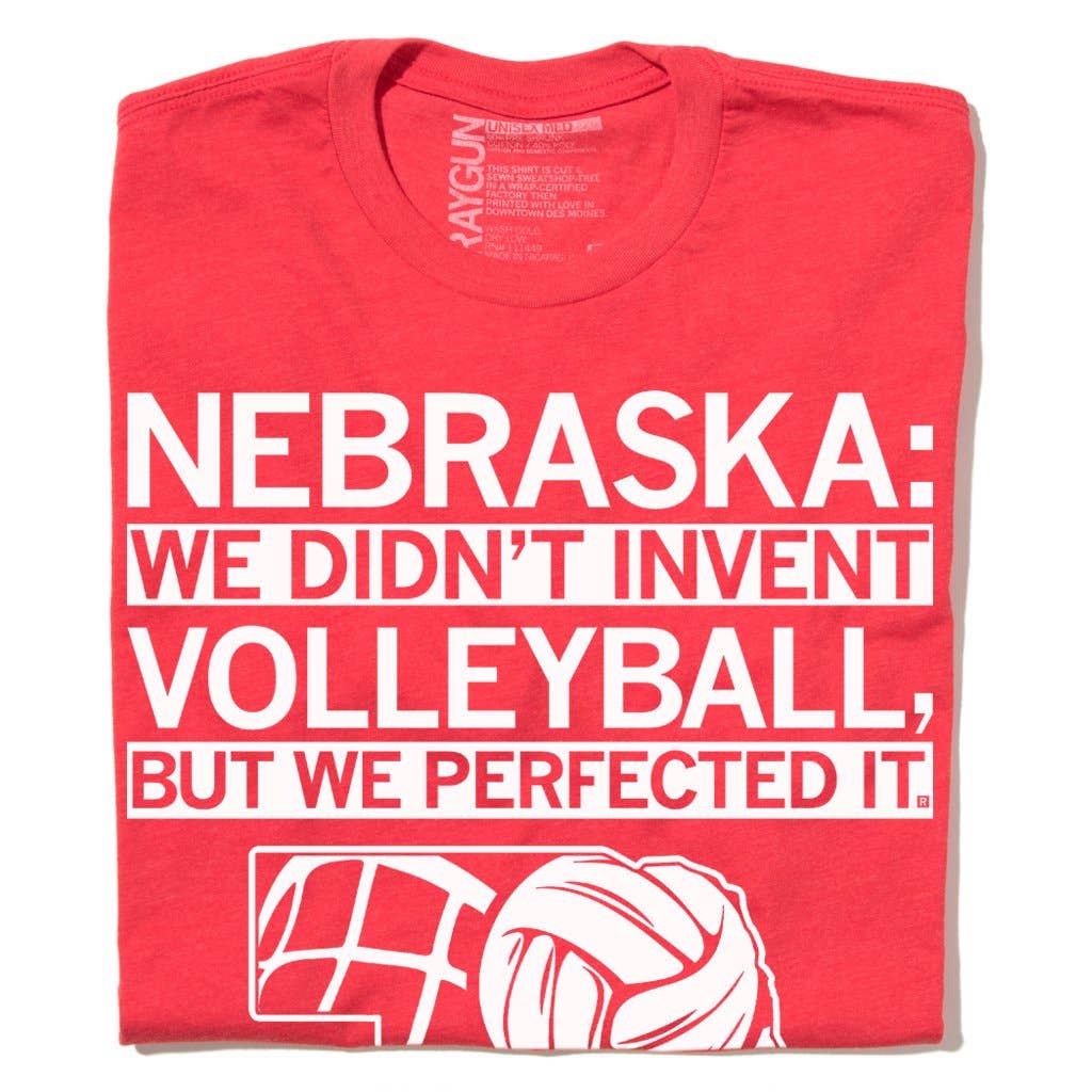 Nebraska Perfected Volleyball Red T-Shirt