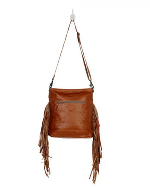 Myra Fashion Creed Leather and Hairon Bag