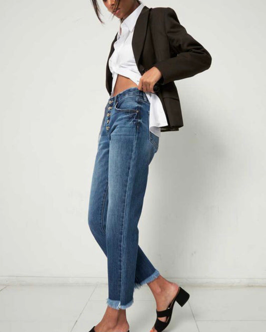 Natural Frey Button Fly